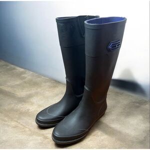 Tommy Hilfiger Coastal Tall Rain Boots Black Size 7